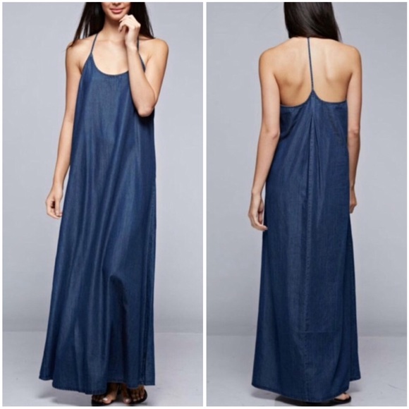 lovestitch Dresses & Skirts - LOVESTITCH | CHAMBRAY MAXI DRESS